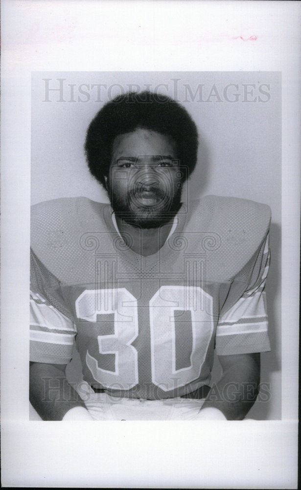 1977 Press Photo Detroit Lions Wayne Mosley - Historic Images
