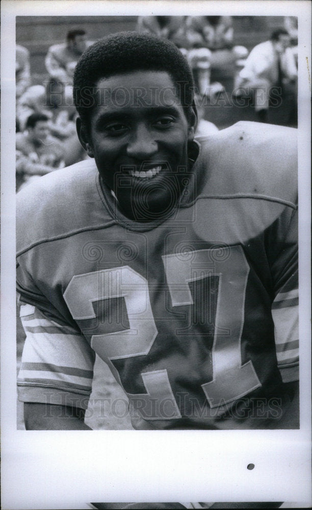 1969 Press Photo Bobby Thompson Detroit Lions Football - Historic Images