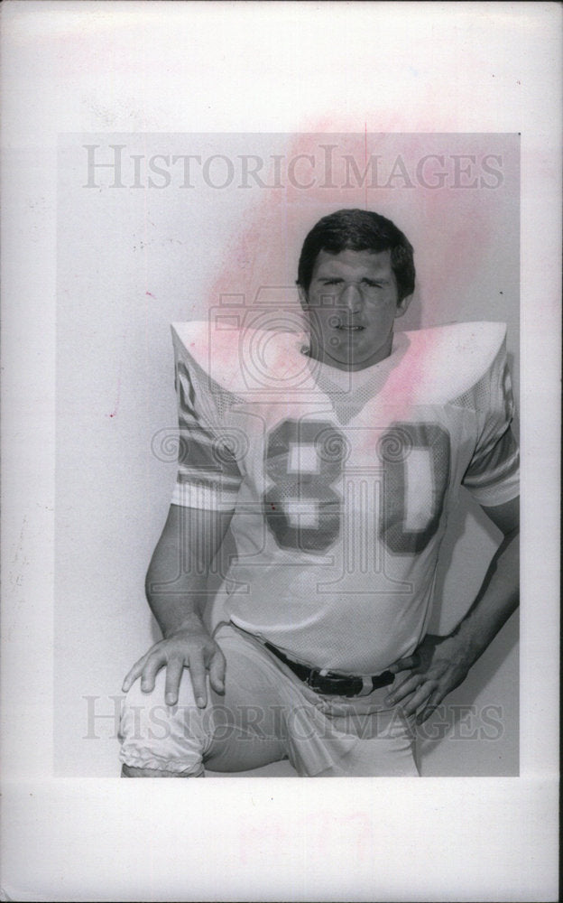 1977 Press Photo Herb Orvis Detroit Lions football - Historic Images