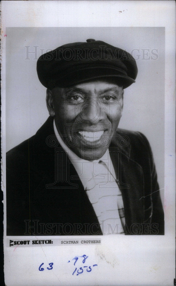 1981 Press Photo Jazz Scatman Crothers - Historic Images