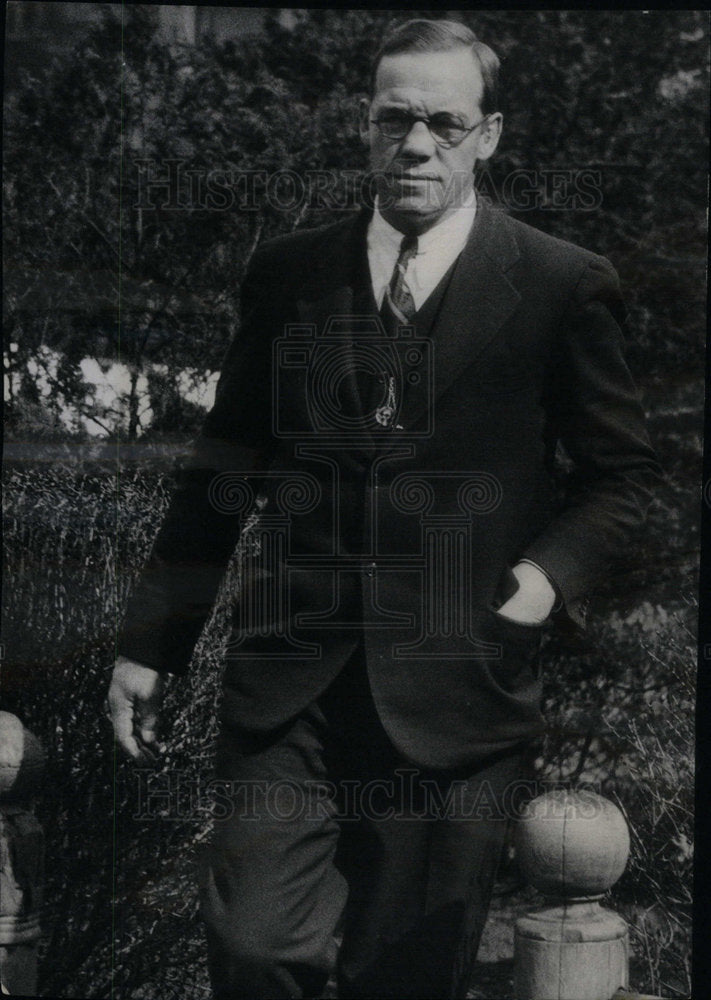 1932 Press Photo Al Reich Bodyguard Former Boxer - Historic Images