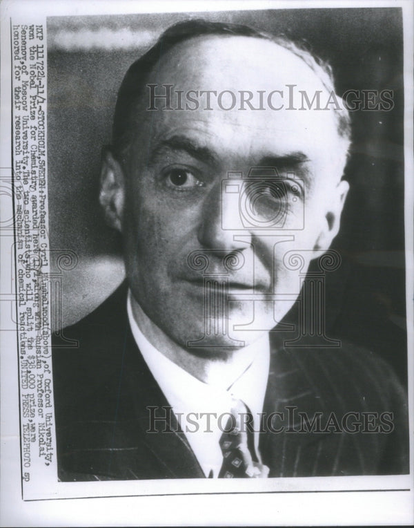 Cyril Hinshelwood Oxford University Nobel Prize Chemistry awarded