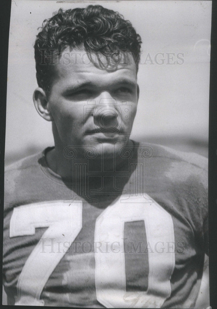 1941 Detroit Lions Player Tripson Portrait Closeup - Historic Images