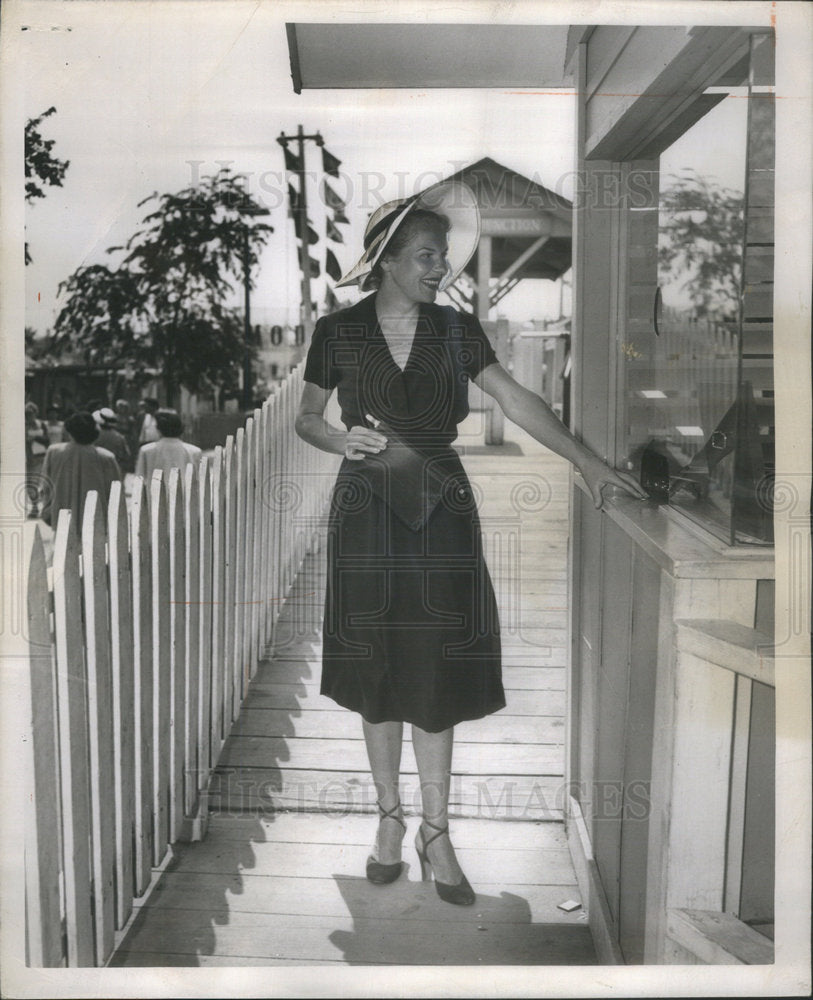 1950 Press Photo streak Mrs. Barbara "Bobo " Rockefeller - Historic Images
