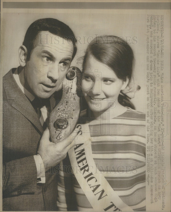 1968 Press Photo Michele Patrick American Fashion Model Miss American Teen Ager