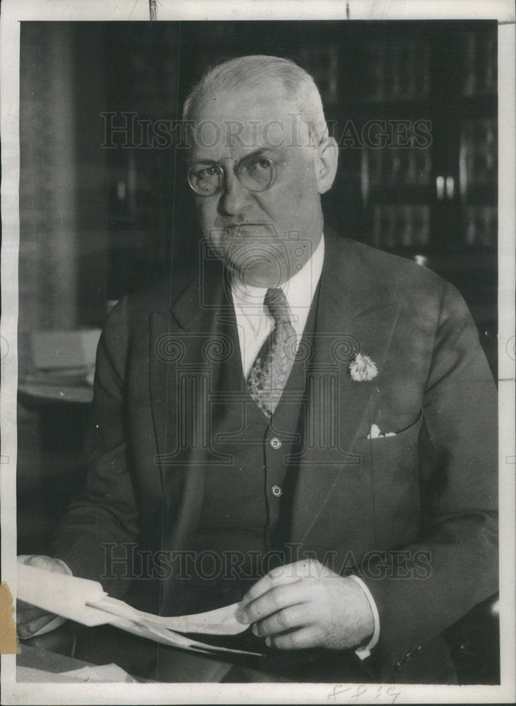 Undated Press Photo Federal Judge Martin T. Manton - Historic Images