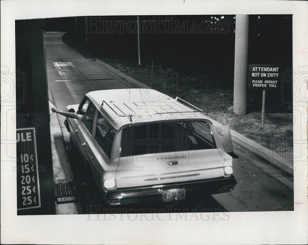 Bayway Toll Plaza, Honor System Sign 1964 Vintage Press Photo Print ...