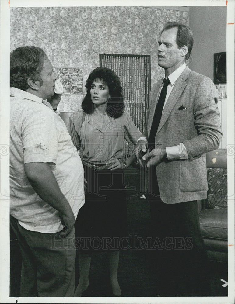1984 Press Photo of Stepfanie Kramer &amp; Fred Dryer of TV series &quot;Hunter&quot; - Historic Images