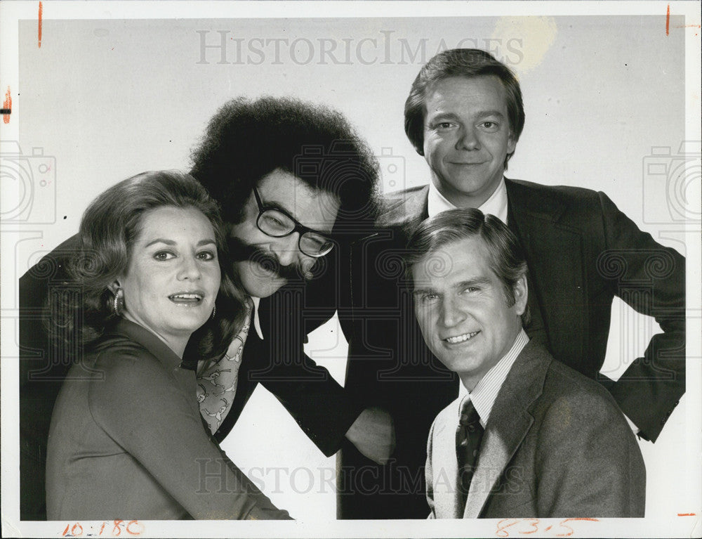1975 Press Photo "Today" show,Barbara Walters,Gene Shalit,Jim Hartz,Lew Wood - Historic Images