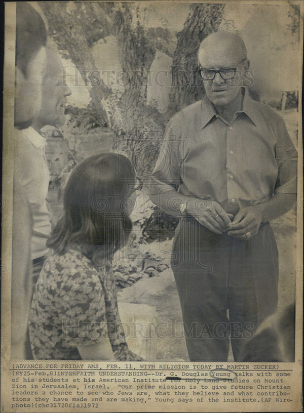 Dr. G. Douglas Young at the American Institute for Holy Land St 1972