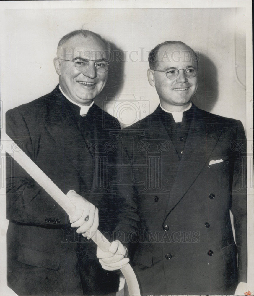 1950 Press Photo Archbishop Gerald O'Hara spy charges Romania - Historic Images