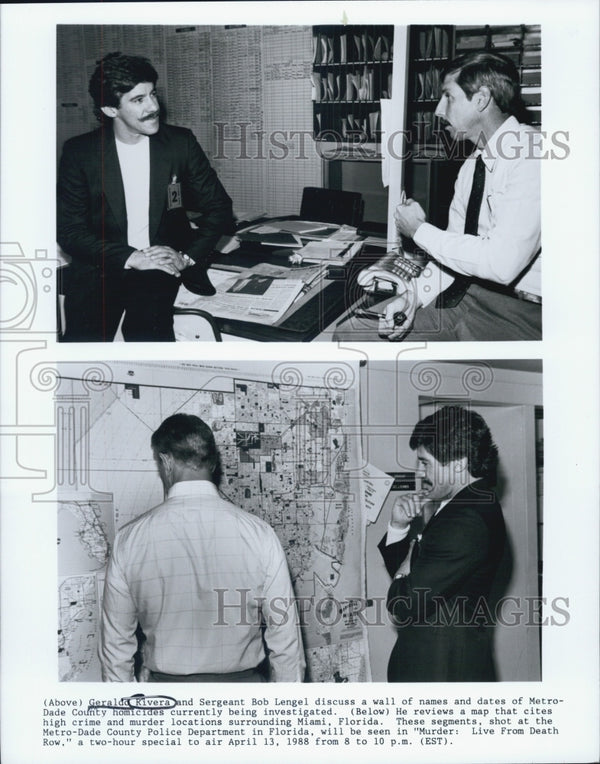 1988 Of Geraldo Rivera In Murder Live From Death Row Historic Images 