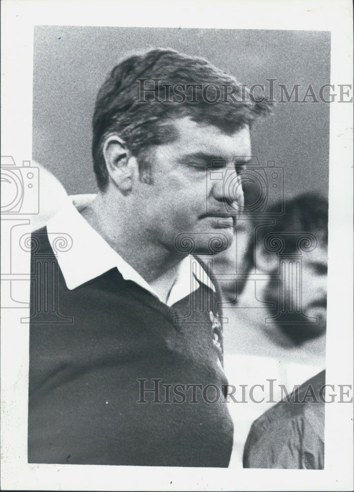 1979 Press Photo Monte Clark Detroit Lions Football Coach After Team Looses - Historic Images