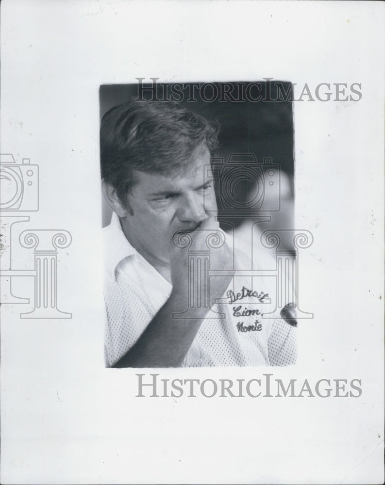 1979 Press Photo Detroit Lions Football Coach Monte Clark - Historic Images