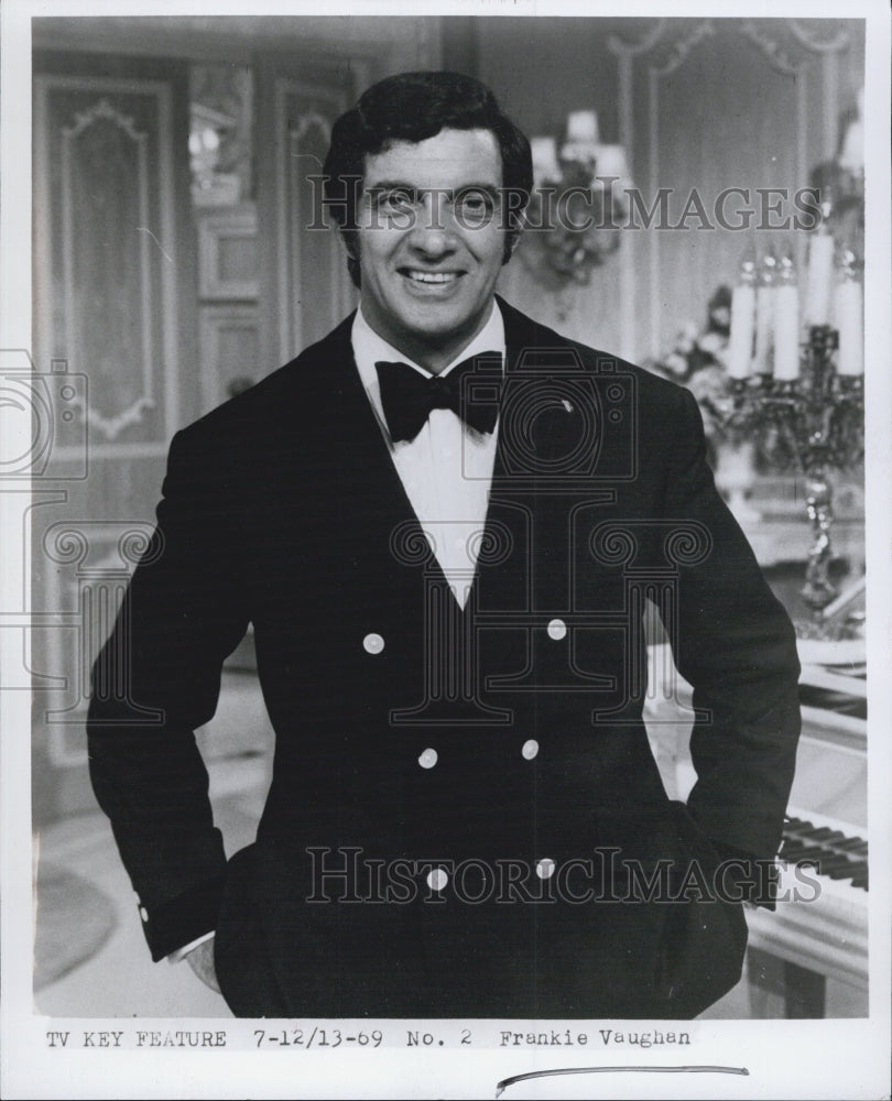 1969 Actor Frankie Vaughan TV&#39;s Key Feature - Historic Images
