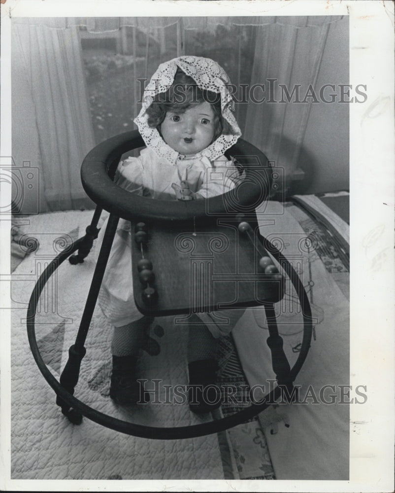 1978 Press Photo Haas Museum Baby Walker Doll - RSG77165 - Historic Images