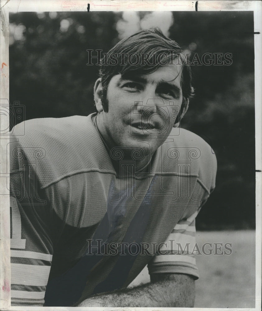1972 Press Photo Greg Landry Detroit Lions Pro Football Quarterback Sports - Historic Images