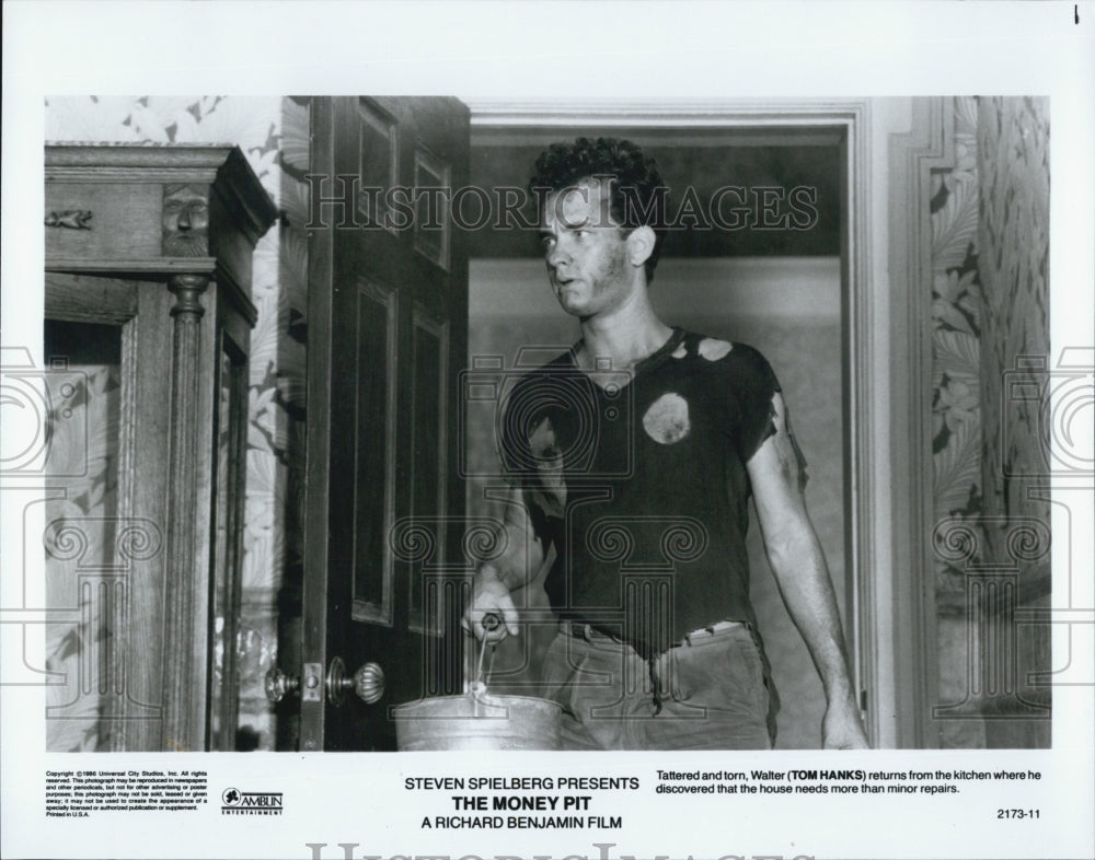 1986 Press Photo Tom Hanks Actor THE MONEY PIT - RSJ01441 - Historic Images