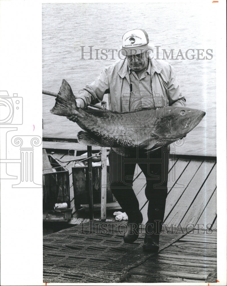 1985 Press Photo Joe Bribbin Southern Offshore Fishing Association - Historic Images