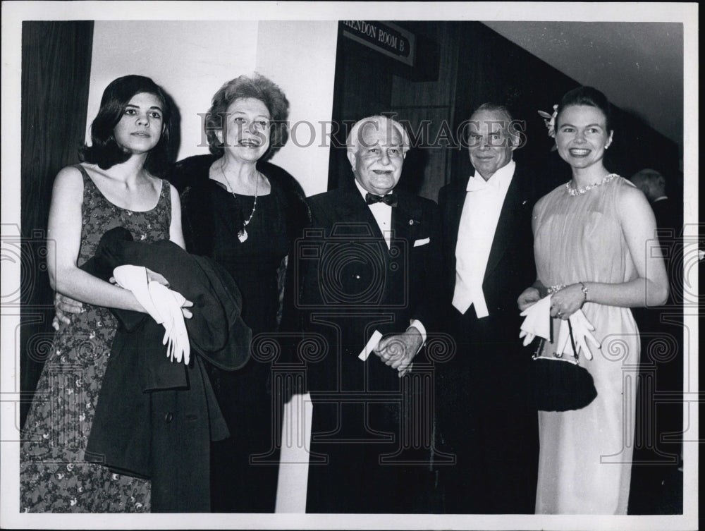1965 Press Photo Debby Fiedler, Mrs. Fiedler, Arthur Fiedler, E. Henderson - Historic Images