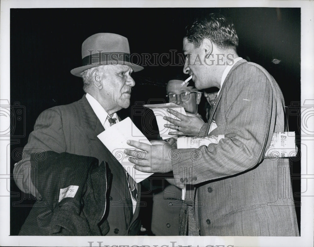 1950 Press Photo Juan Cortes Cordero Uncle of Mrs Collazo Who Was Wounded - Historic Images