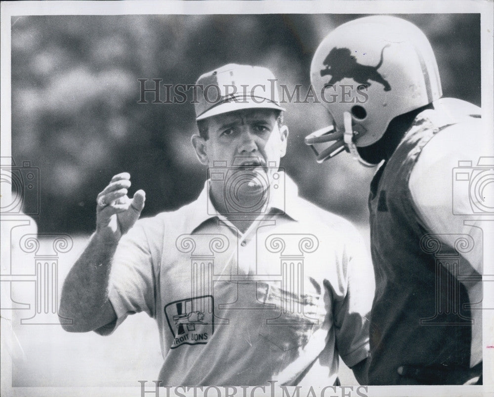 1965 Press Photo Detroit Lions Coach Carl Taseff - Historic Images