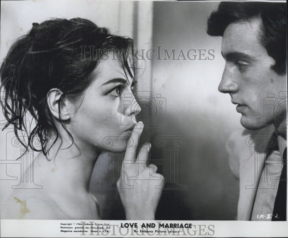 1966 Press Photo Ingeborg Schoner &amp; Enzo Carra Star In Love And Marraige - Historic Images