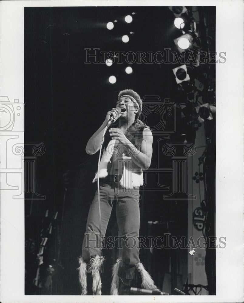 1970  Press Photo Soul Singer Jimmy Helms in Broadway Musical Hair - Historic Images