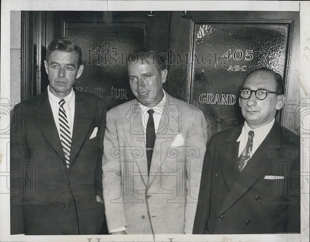 1950 Press Photo James E. Reardon, Charged w Contempt w Attorney Daniel Jacobson - Historic Images