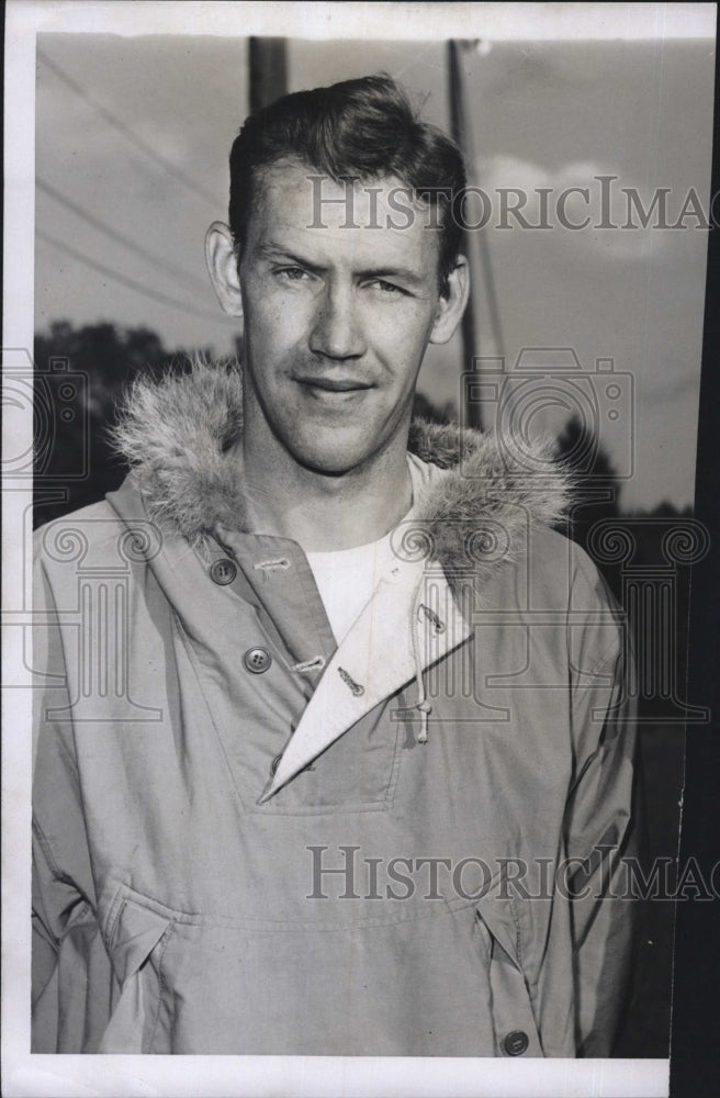 1952 Press Photo former Detroit Lion Stillman Rouse, Lake Shore High Coach - Historic Images