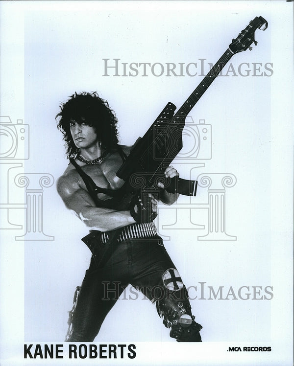 1987 Press Photo Heavy Metal Guitarist Kane Roberts