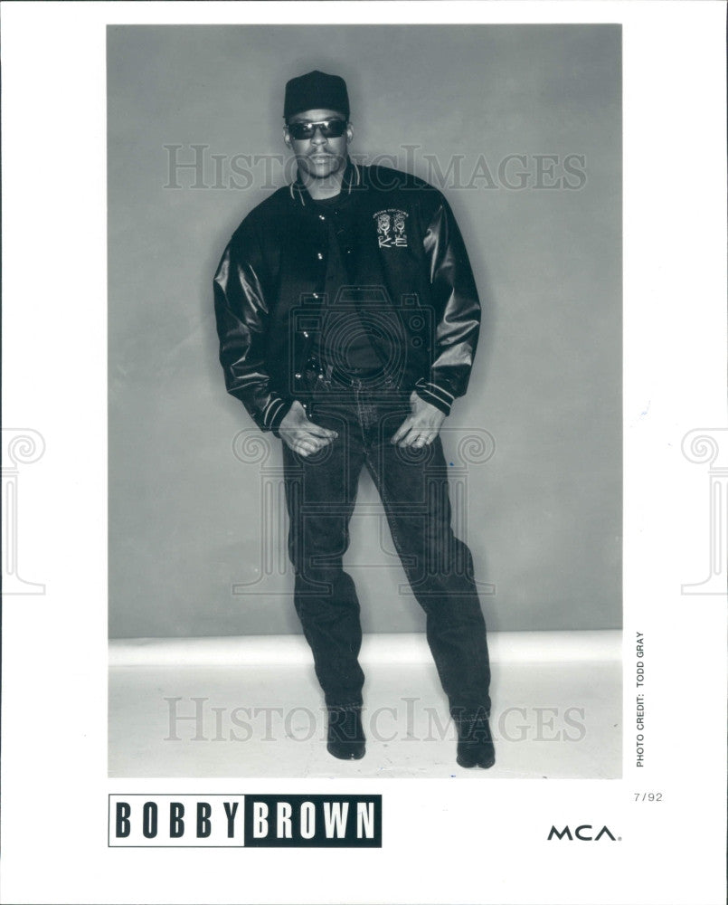 1993 Singer Bobby Brown Press Photo – Historic Images