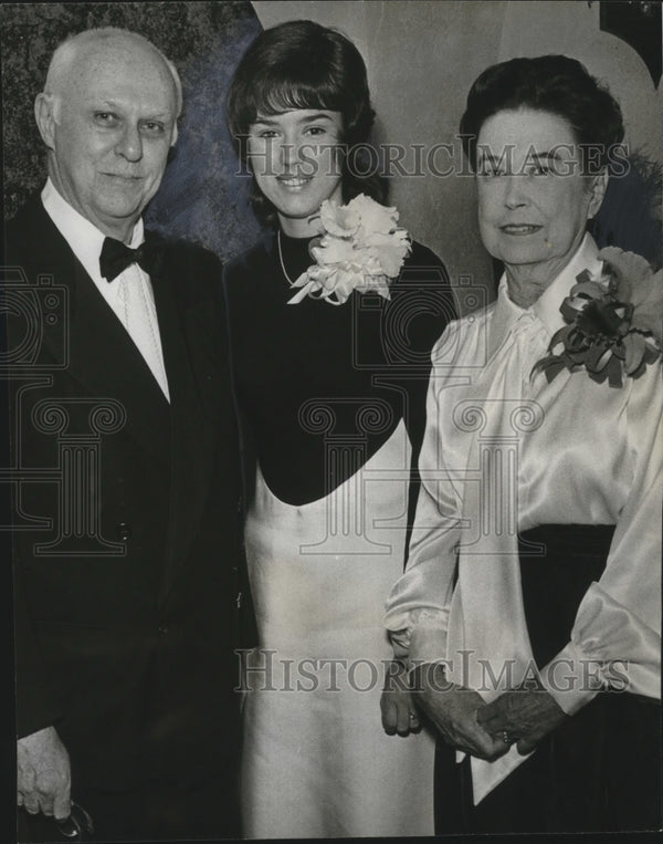 1971, Doctor and Mrs. John Felix Jenkins with daughter Harriet