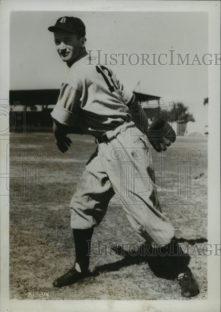 1935 Press Photo Joseph Sullivan, Detroit Baseball Player - Historic Images