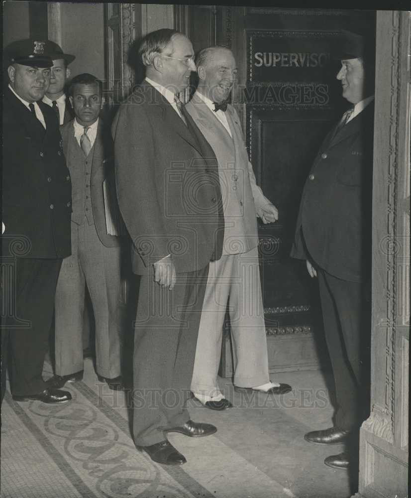 1933 Press Photo Arthur Vandenberg US Senator Michigan - Historic Images