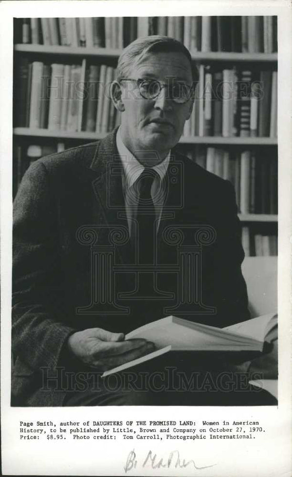 1980 Press Photo Page Smith author Historic Images