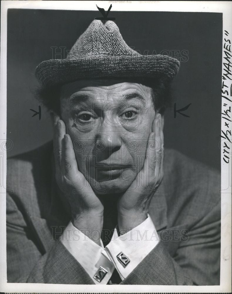 1950 Press Photo Menasha Skulnik, NBC - Historic Images