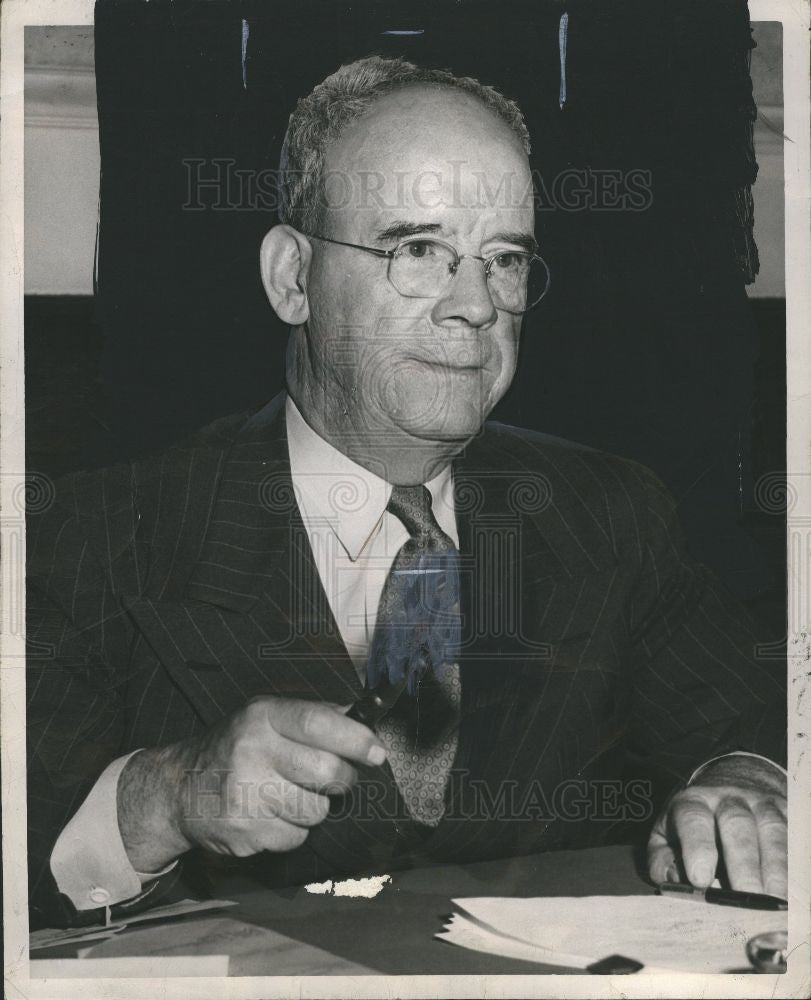 1950 Press Photo Detroit Judge Joseph A Gillis Court - Historic Images