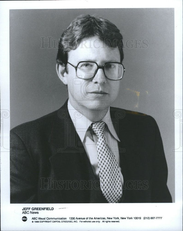 1993 Press Photo Jeff Greenfield tv journalist author Historic Images