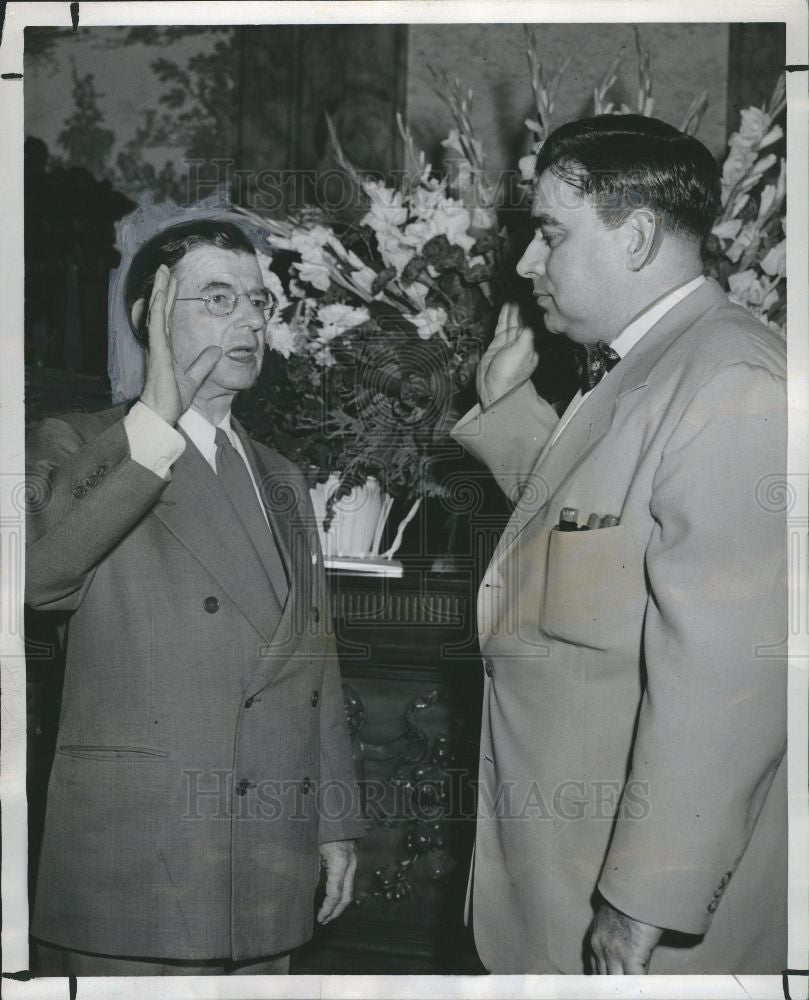 1950 Press Photo Hicks D. Griffiths probate judge - Historic Images