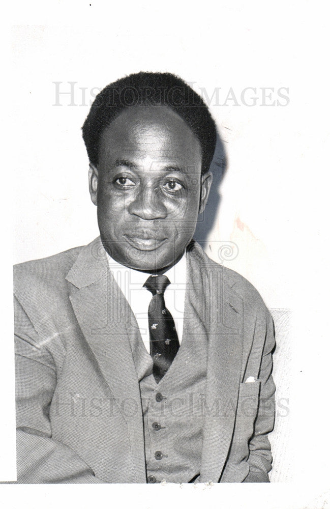 1962 Press Photo Kwame Nkrumah, president, Ghana,Africa - Historic Images