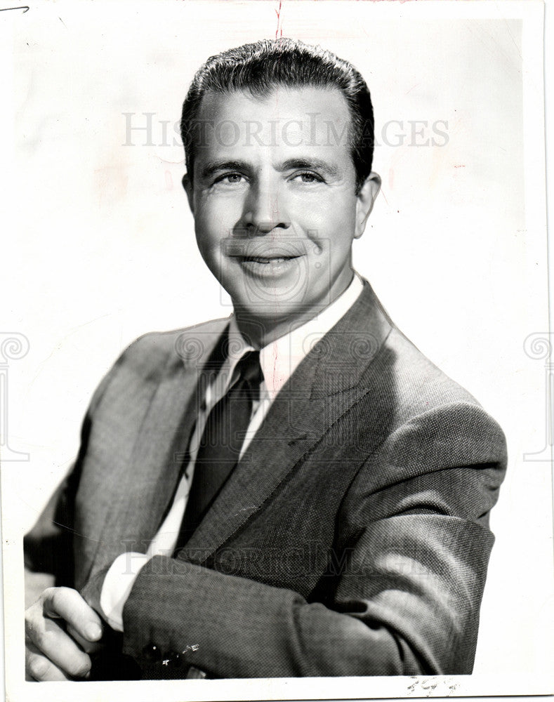 1956 Press Photo Dick Powell actor director Hollywood - Historic Images