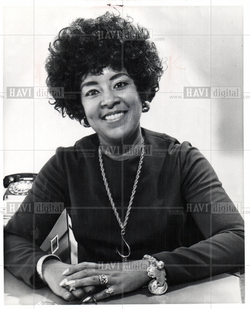 1972 Press Photo Mrs. Blaine Denning, Chairman - Historic Images