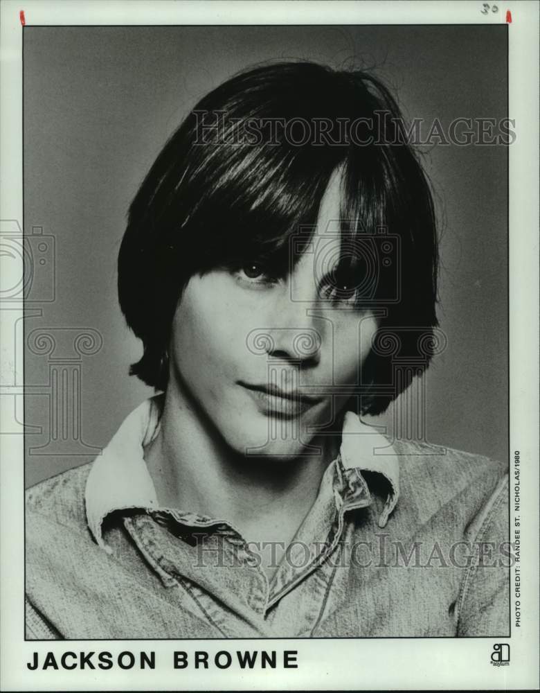 1980 Press Photo Musician Jackson Browne, no kid anymore