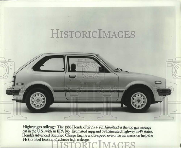 1983 Honda Civic 1300 FE Hatchback Automobile - Historic Images
