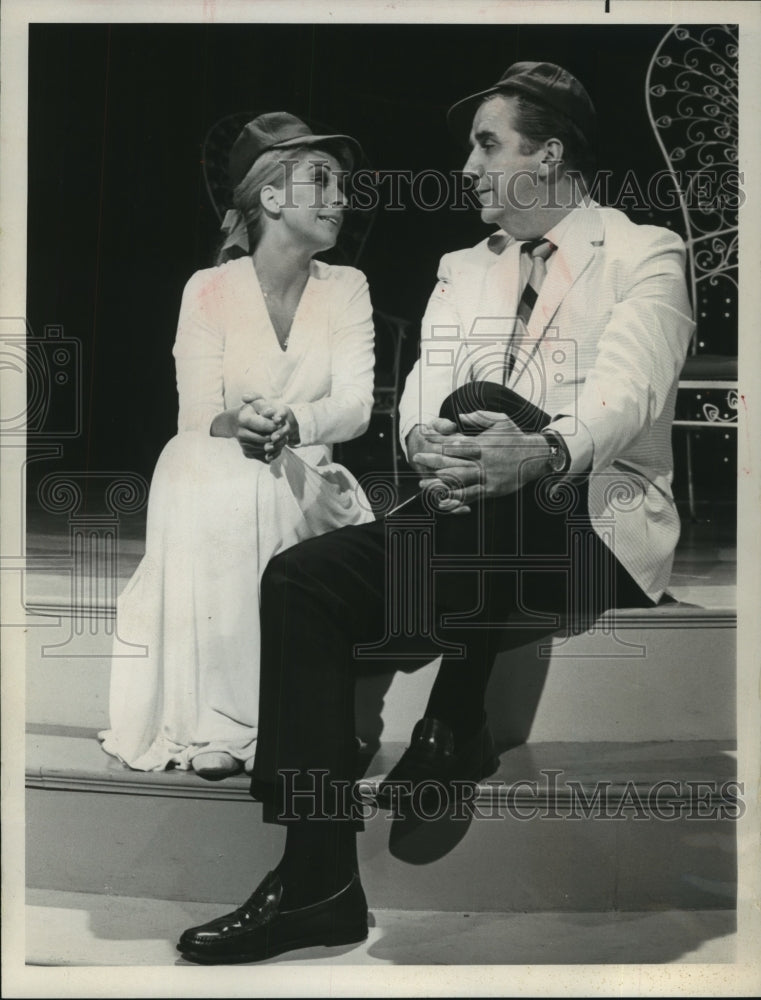 1968, American singer and actress, Joanie Sommers and companion - Historic Images