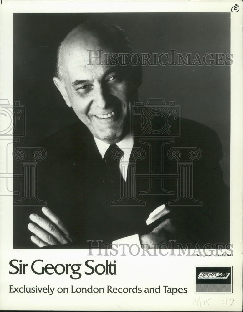 1985, Conductor Sir Georg Solti - mjp32427 - Historic Images