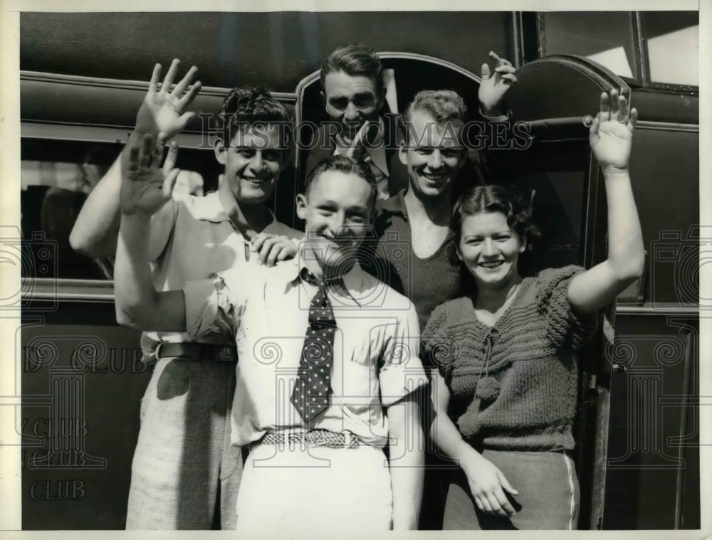 1935 Olympic diving &amp; swimming champs dedicate new pool at UF - Historic Images