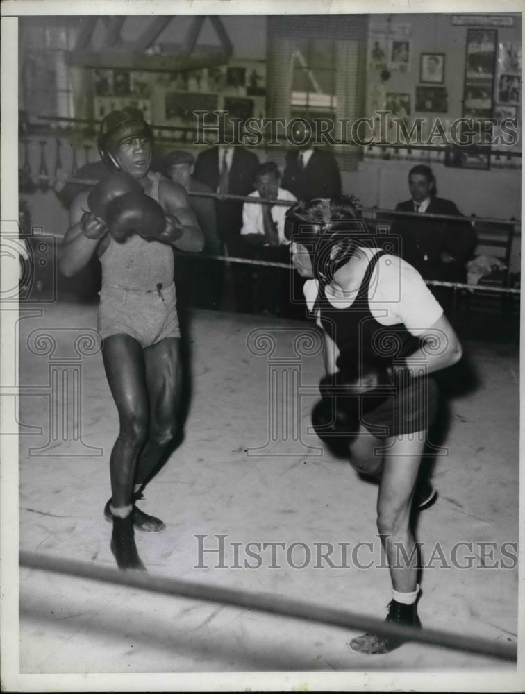 1935 Boxers Lou Ambers & Frankie Williams During Training Camp - Historic Images