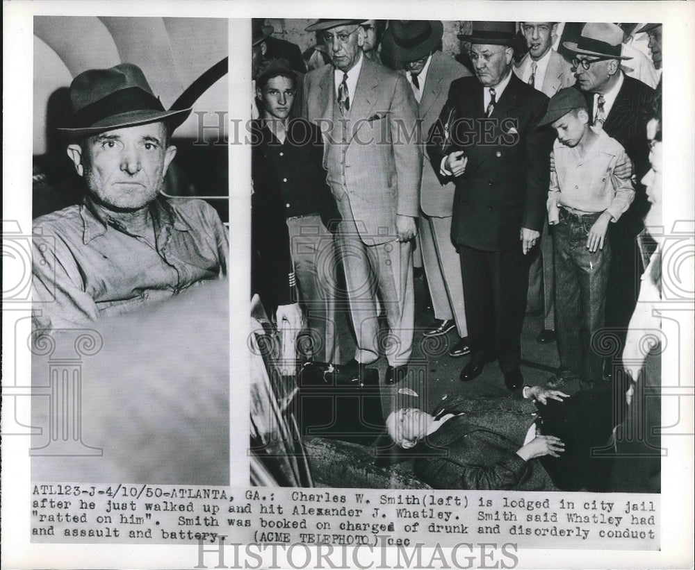 1950 Charles Smith Jailed for Assault and Battery  - Historic Images